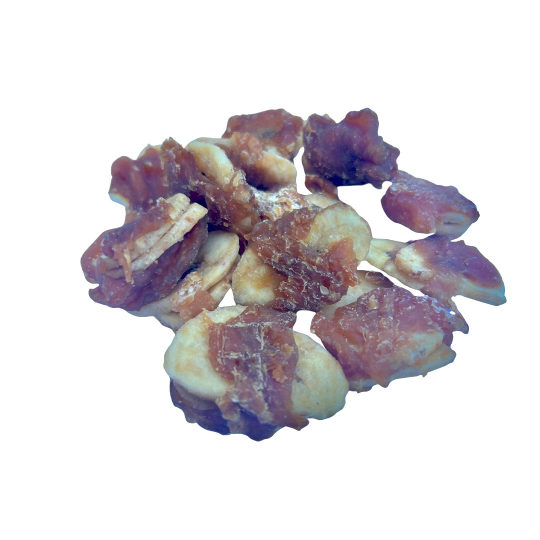 Banana Slices Wrapped in Chicken