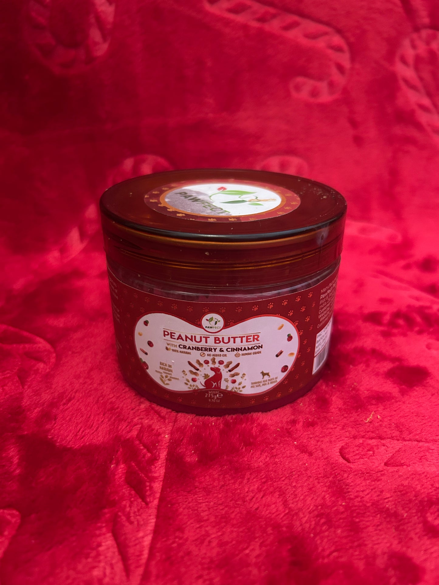 Pawfect 100% Natural Peanut Butter | Cranberry & Cinnamon