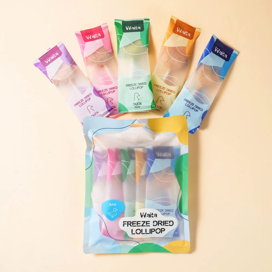 Waita Duck Freeze Dried Lollipops (5 Pack)
