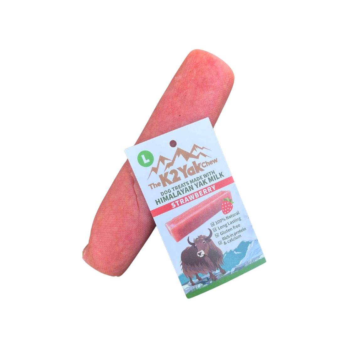K2 Yak Chews 100% Natural Dog
Treats Strawberry Large