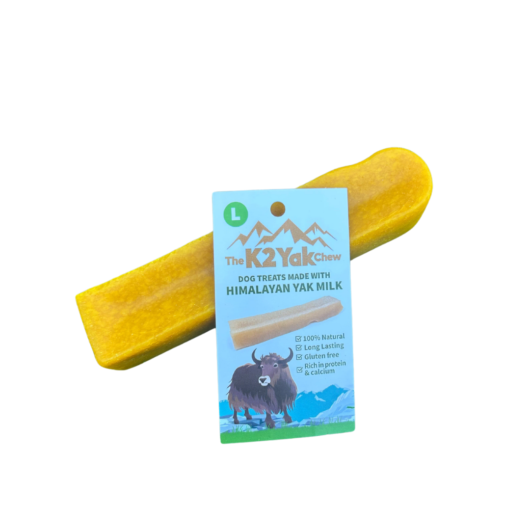 K2 Yak Chews Turmeric Flavour
100% Natural Dog Treats Large