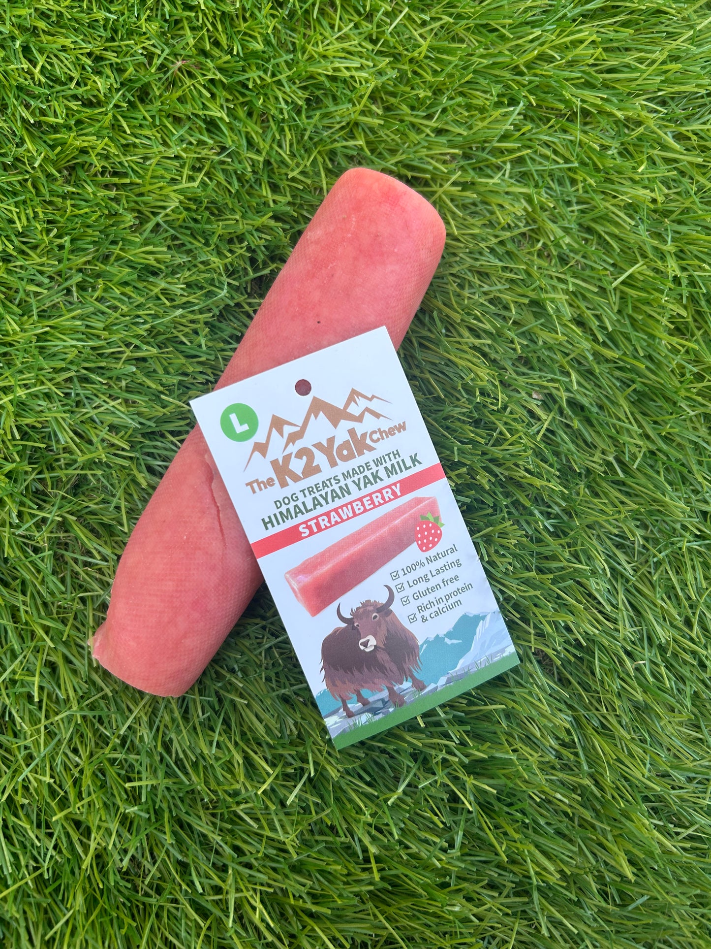 K2 Yak Chews 100% Natural Dog
Treats Strawberry Large