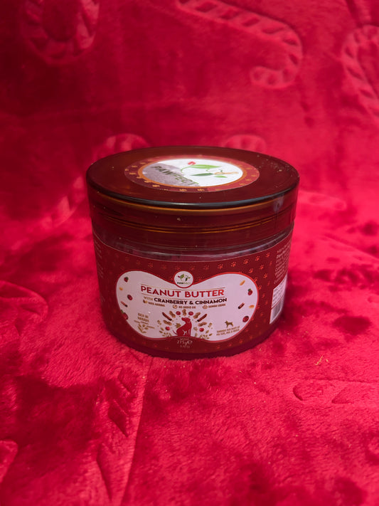 Pawfect 100% Natural Peanut Butter | Cranberry & Cinnamon